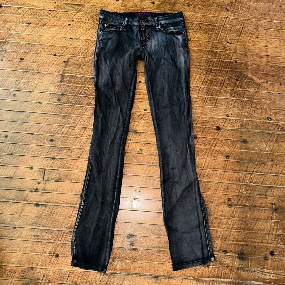 Tripp NYC gothic black acid wash vintage size 1 jeans